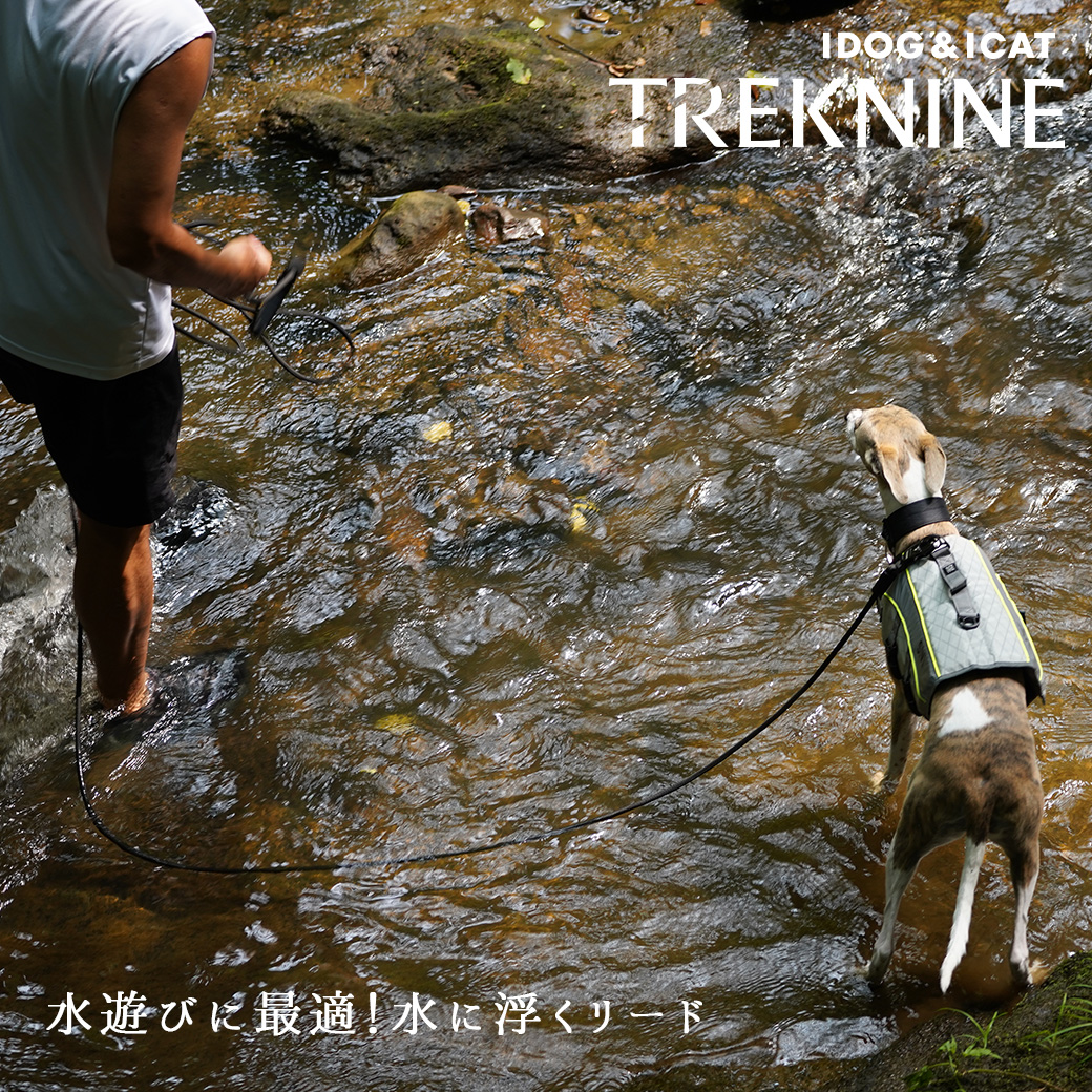 犬 首輪 リード iDog  TREKNINE フローティングリード 15m  アイドッグ 犬の首輪 犬のリード